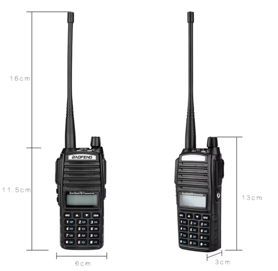 Рація портативна Baofeng UV-82 8 W (радіус 10 км) Чорний Київ
