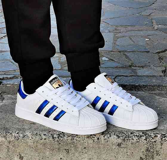 Кросівки Adidas Superstar Білі Адідас Суперстар Шкіряні (розміри: 36,37,38,39,40) — 29-7 Відео Огляд Дніпро