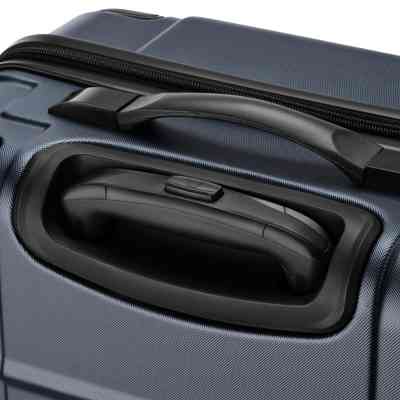 Чемодан Wenger Amplar, середня, пластик, 4 колеса, синя (653147) Винница