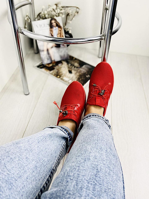 No brend Кросівки жіночі L-132 червоні (весна-осінь, сітка) (1499) 36р.37р.38р. Коломия - фото 4