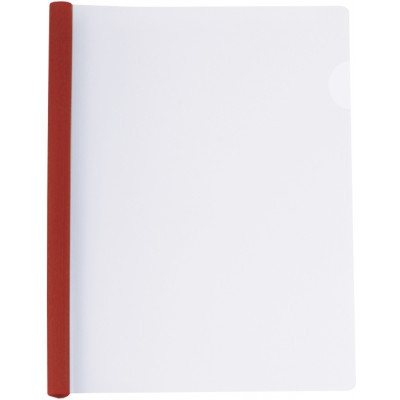 Папка-скоросшиватель Economix А4 с планкой-зажимом 6 мм (2-35 листов), красная (E31204-03) Винница - изображение 1