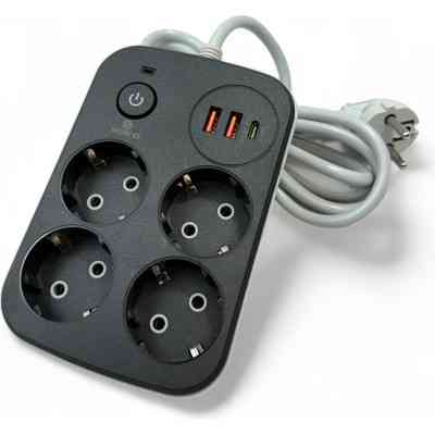 Сетевой фильтр питания XoKo XK-SP-4-2-1-BK Винница