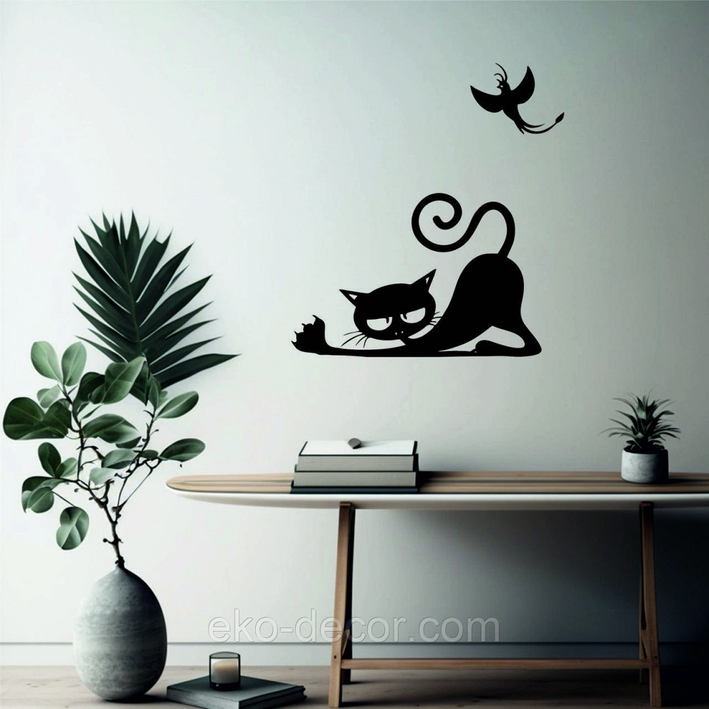 Декоративне настінне 3D Панно «Кіт» Декор на стіну з об'ємом Київ - фото 5