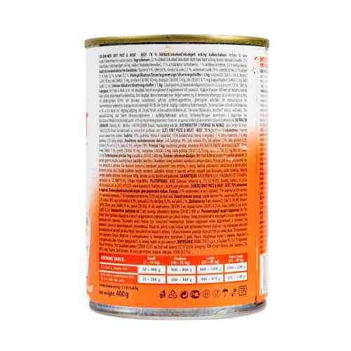 Корм вологий Brit Care Pate and Meat для дорослих собак з яловичиною та індичкою 400 г Київ