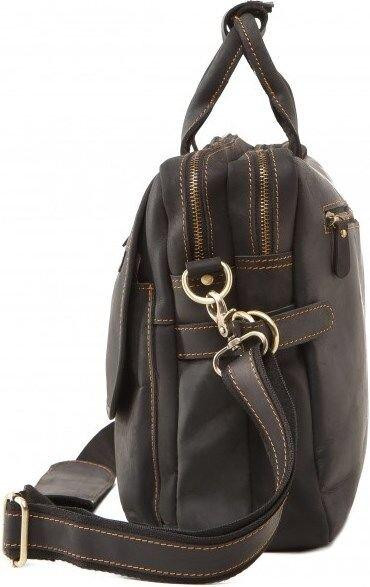 Сумка из винтажной кожи Коричневая (Vintage) Киев - изображение 3