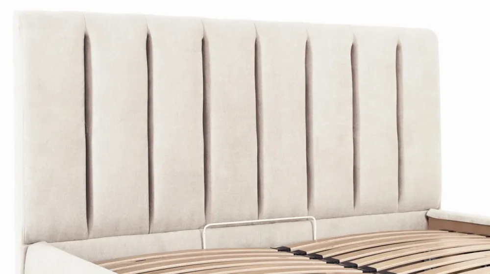 Кровать Двуспальная Sanam VIP 180 х 190 см Мисти Milk С дополнительной металлической цельносварной рамой Бежевый Киев - изображение 6