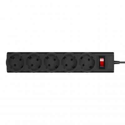 Сетевой фильтр питания LogicPower LP-X5 PREMIUM, 2m black (9583) Винница