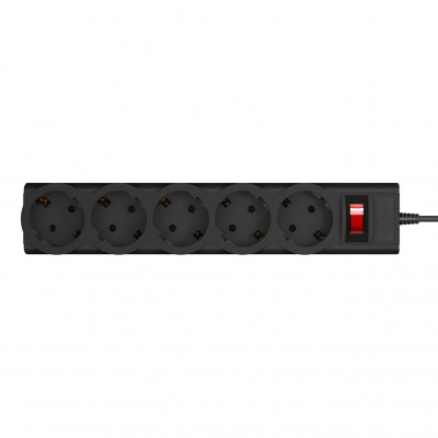 Сетевой фильтр питания LogicPower LP-X5 PREMIUM, 2m black (9583) Винница - изображение 2