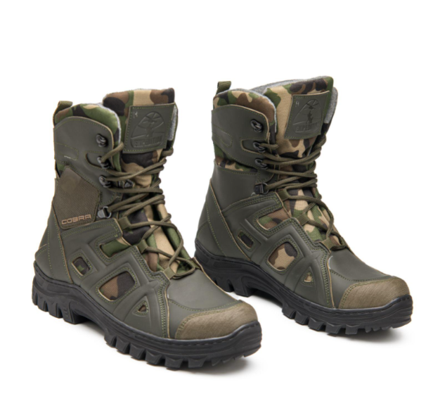 Берцы зимние олива 802 теплые непромокаемые военные тактические обувь для ВСУ армии охраны полиции 40(26.5см) Харьков - изображение 1