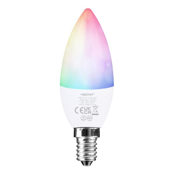 Miboxer Розумна LED лампа RGB+CCT 4Вт, свічка Е14, RF 2,4G Mi-light Київ - фото 1