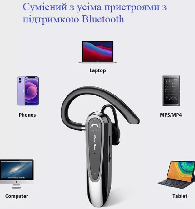 Гарнитура: NEW Bee LC- B41 с Чехлом. Харьков - изображение 4