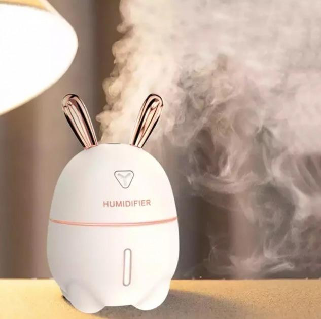Зволожувач повітря та нічник 2 в 1 Xo Humidifiers Rabbit з фільтром для води Білий / 3900 Дніпро - фото 5