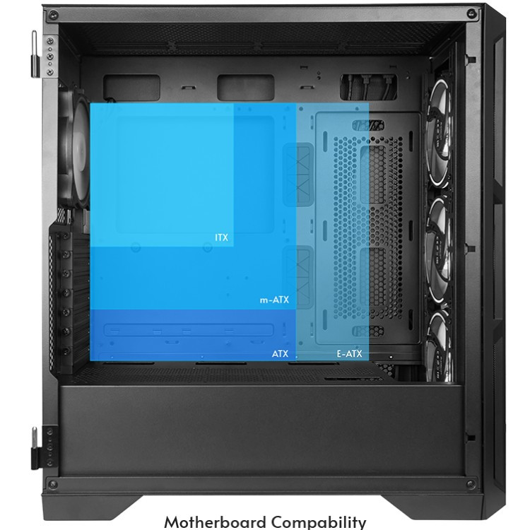 Корпус Chieftec APEX AIR GA-01B-M-OP 3x140mm, USB-C, E-ATX, без БЖ, Black Вінниця - фото 3