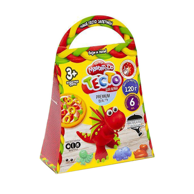 Набір креативної творчості "Master Do" TMD-04-01…06, 6 кольорів тіста Дракон Вінниця - фото 1