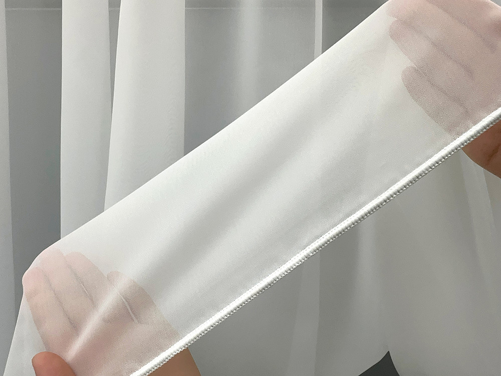 Тюль VR-Textil 2118т Креп однотонный Молочный 400х270 см (42-1374) Киев - изображение 6