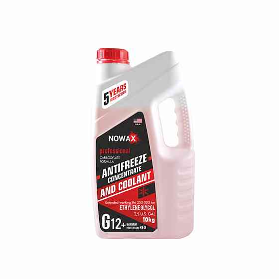 Антифриз NOWAX RED G12+ (червоний) 10кг NX10006 Київ