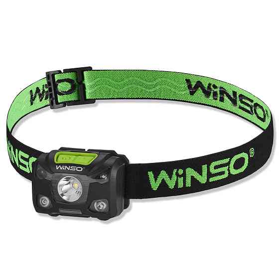 Фонарь налобный Winso Pro 250Lm, 5W XPG, 3xAAA/1200mAh в комплекте, с сенсором белый/красный Львов