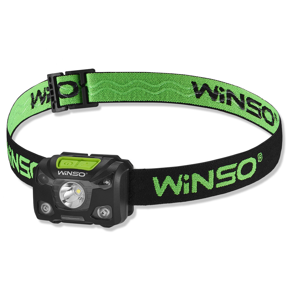 Фонарь налобный Winso Pro 250Lm, 5W XPG, 3xAAA/1200mAh в комплекте, с сенсором белый/красный Львов - изображение 1