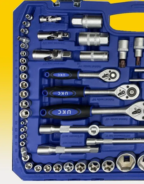 Набір інструментів UKC 216 предметів: універсальний комплект Cr-V для ремонту авто, дому та майстерні Одеса - фото 4