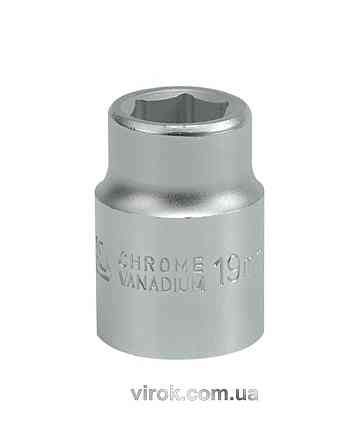 Головка торцева 6-гранна YATO : квадрат 3/4", М= 19 мм, L= 50 мм [12/96] Одеса