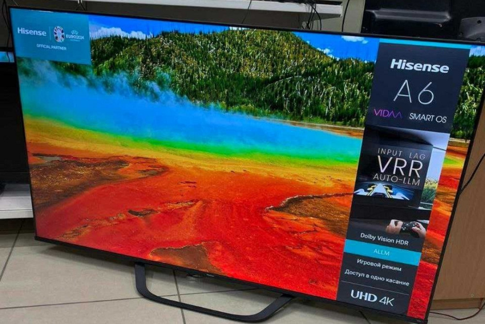 Телевізор Безрамний: 65* (2022) 4K Smart HISENSE 65A66H.Царапина! Харків - фото 3