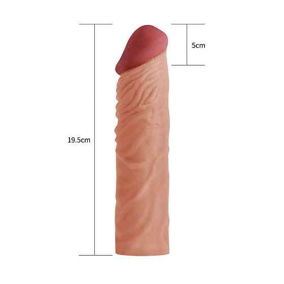 Насадка на член - Pleasure X-Tender Penis Sleeve Add 2" Flesh Sex Aura Київ