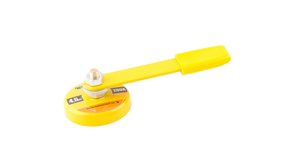 MASTERTOOL Затискач маси магнітний MASTERTOOL 4,5 кг Ø 50 мм 200 А 81-0192 Київ - фото 1