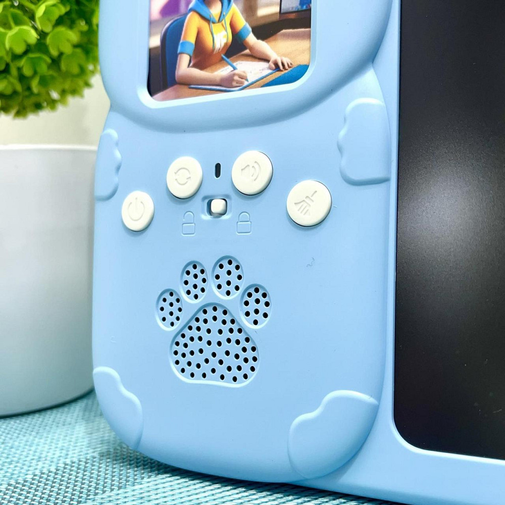 Картридер Всезнайко WToys кольорова LCD - дошка стілус 122 картки 18 тем казки пісні цікаві факти Блакитний (94930) Чернигов - изображение 5