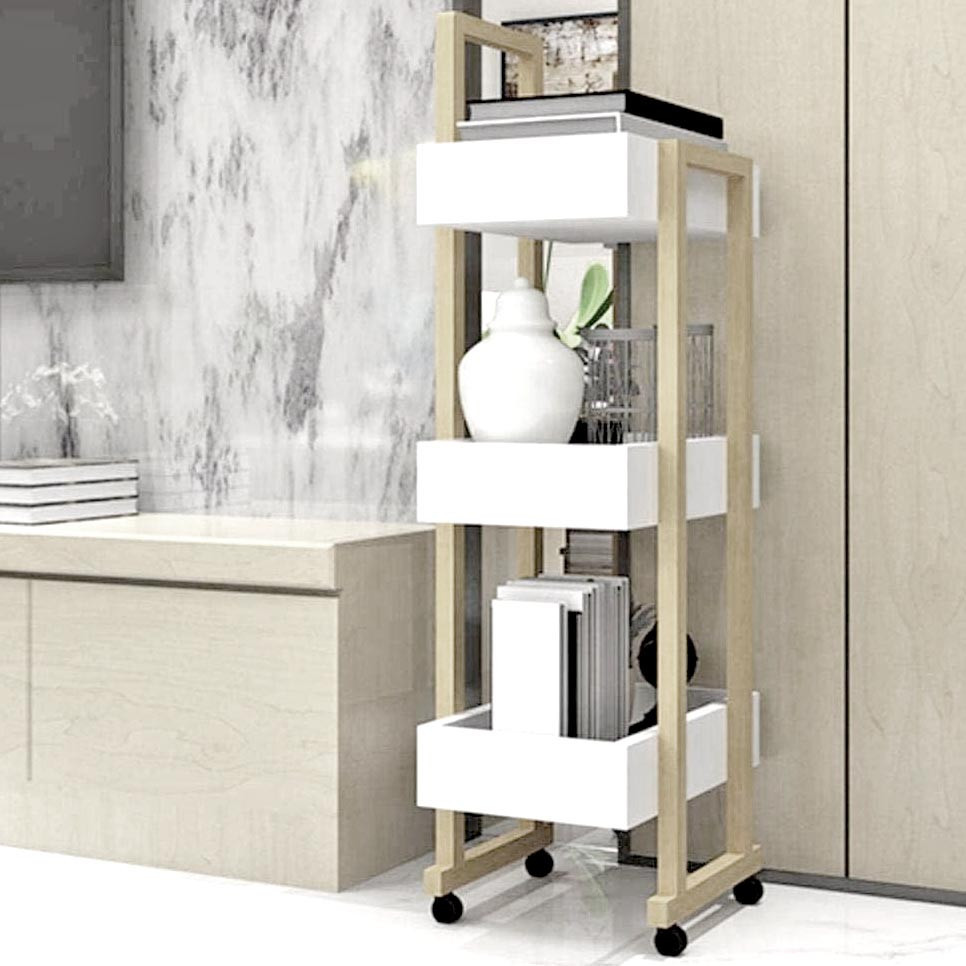 Етажерка для ванної на коліщатах "Харпер" бланже-зефір Миколаїв - фото 1