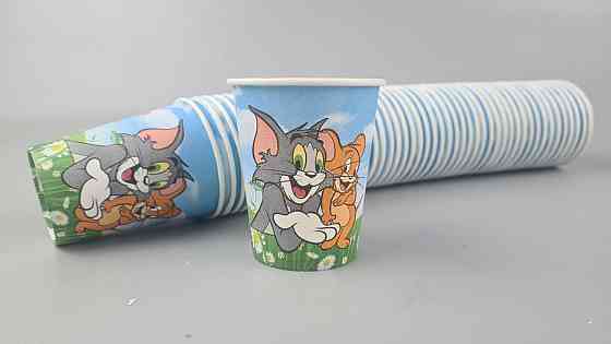 Паперові склянки кольорові ST 175 мл "TOM and JERRY" (50 шт.) Харків