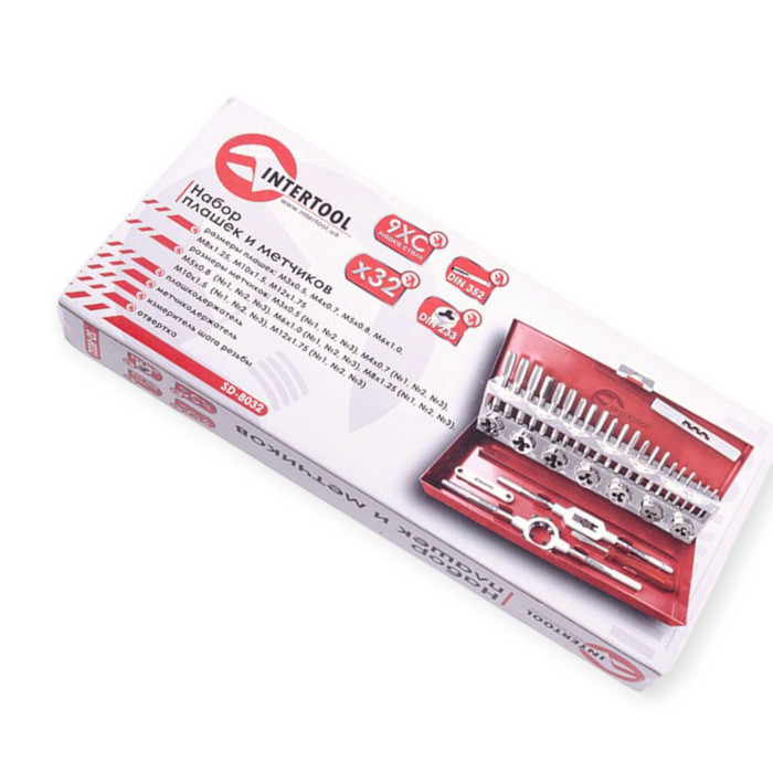 Набор плашек и метчиков 32 шт кейс Мукачево - изображение 1