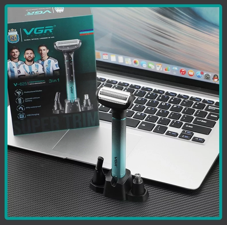 Чоловічий тример VGR V-625 з насадками Київ - фото 3