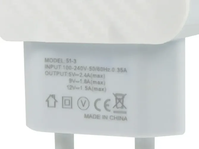 Зарядний пристрій 220В 2,4А QC3.0 USBx1 51-3 Київ - фото 4