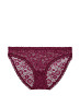 Мережевні Трусики Victoria's Secret The Lacie Lace Bikini Panty М Бордовий (26915244)