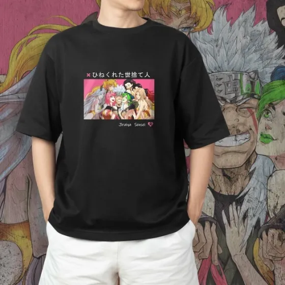 Футболка для підлітка хлопчика з принтом Наруто Джирайя Збочений Відлюдник Розмір 160 Anime10152 Дніпро