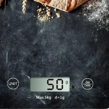 Весы кухонные электронные Domotec MS-10004 до 5 кг с LCD-дисплеем, высокой точностью и функцией тара Одесса - изображение 4