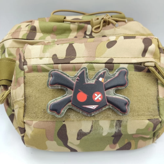 Патч / шеврон Чортеня з кістками чорний Запоріжжя