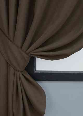 Комплект коротких штор VR-Textil Мікровелюр SPARTA № 1036ш Мокко 130х170 см 2 шт (35-0150) Київ