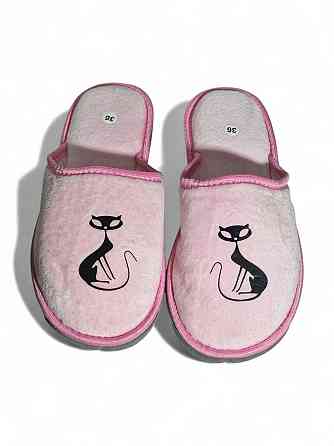 Женские домашние тапочки в розовые цвете с кошечка 36 р Одесса