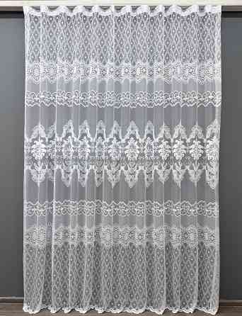 Тюль з тканини жакард колір білий 1263т Київ