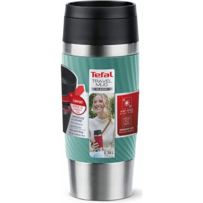 Термокружка Tefal Travel Mug Classic Twist, 360мл, нержавіюча сталь, зелений (N2024310) Вінниця - фото 8