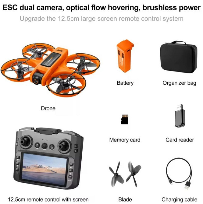 Новий!! S156 FPV Dron 4k Квадрокоптер Рк дисплей. Харків - фото 2