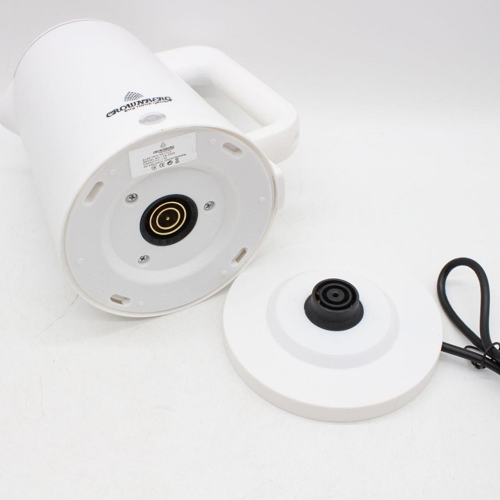 Електрочайник дисковий 1,8л,1800Вт,від мережі,CB 2845,Білий SBR Київ - фото 7