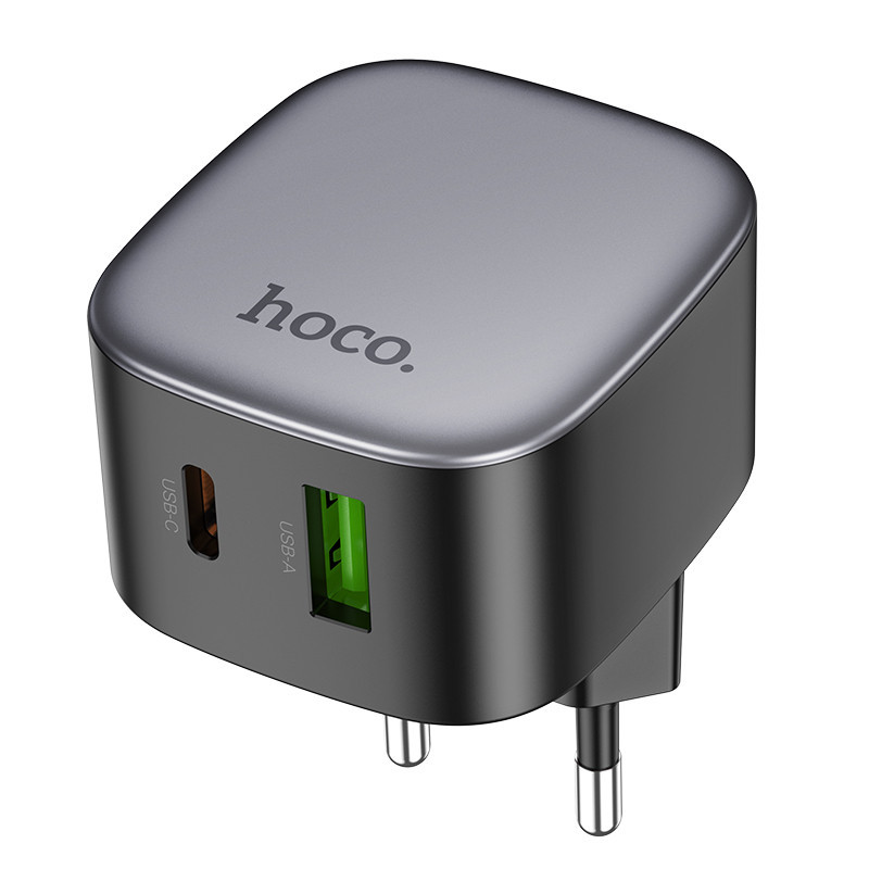 Мережевий зарядний пристрій HOCO CS32A Rise PD20W+QC3.0 charger Black Київ - фото 4