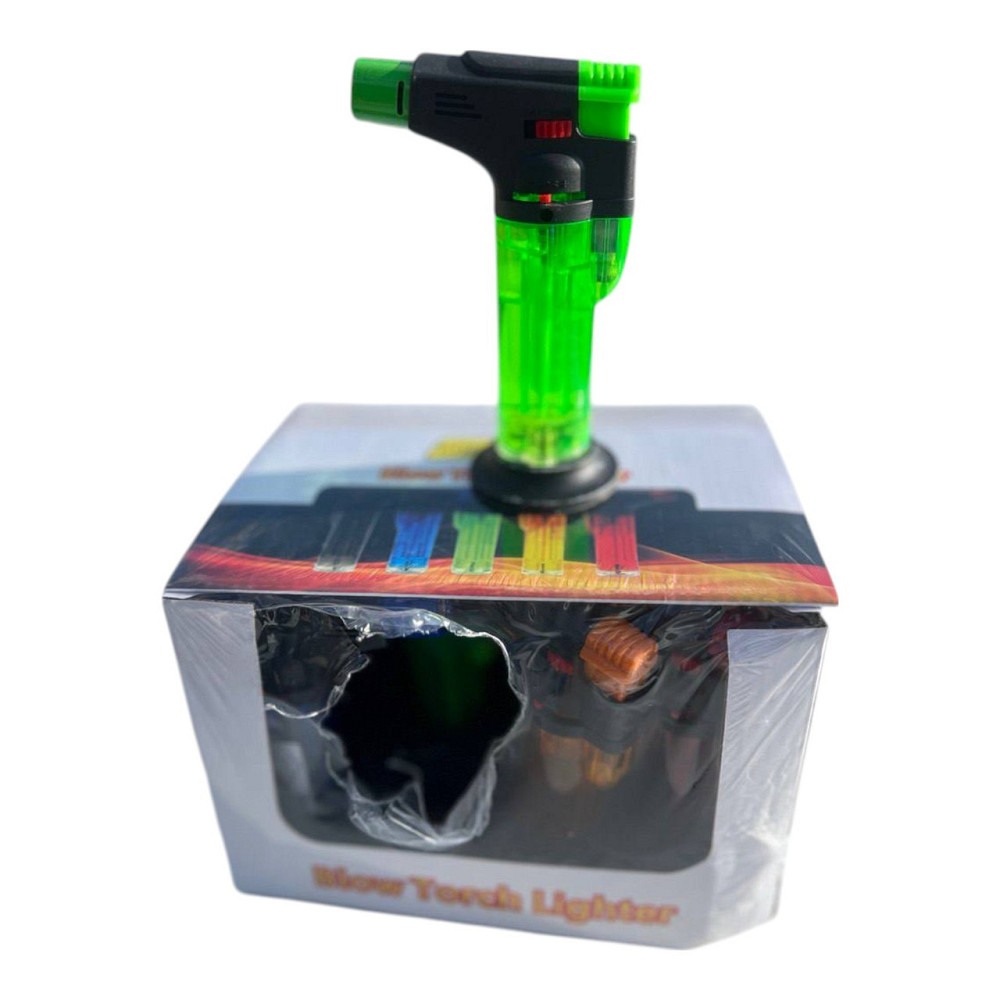 Горелка газовая карманная / Турбо зажигалка / Lighter прозрачная (карамелька-2) Днепр - изображение 2