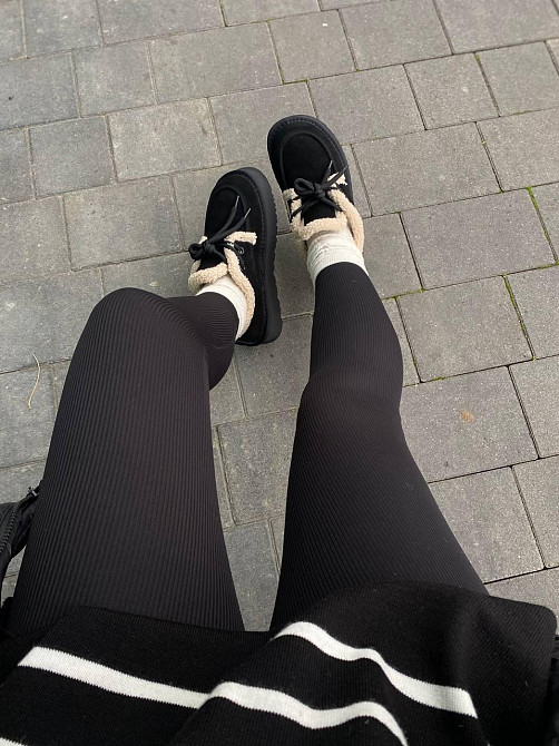 Угги жіночі ITTS 5262-1A чорні (зима, замша натуральна) (6034) Коломия - фото 8