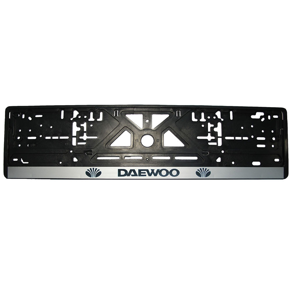 Рамка номерного знаку Daewoo пластик чорна 1шт Київ - фото 1
