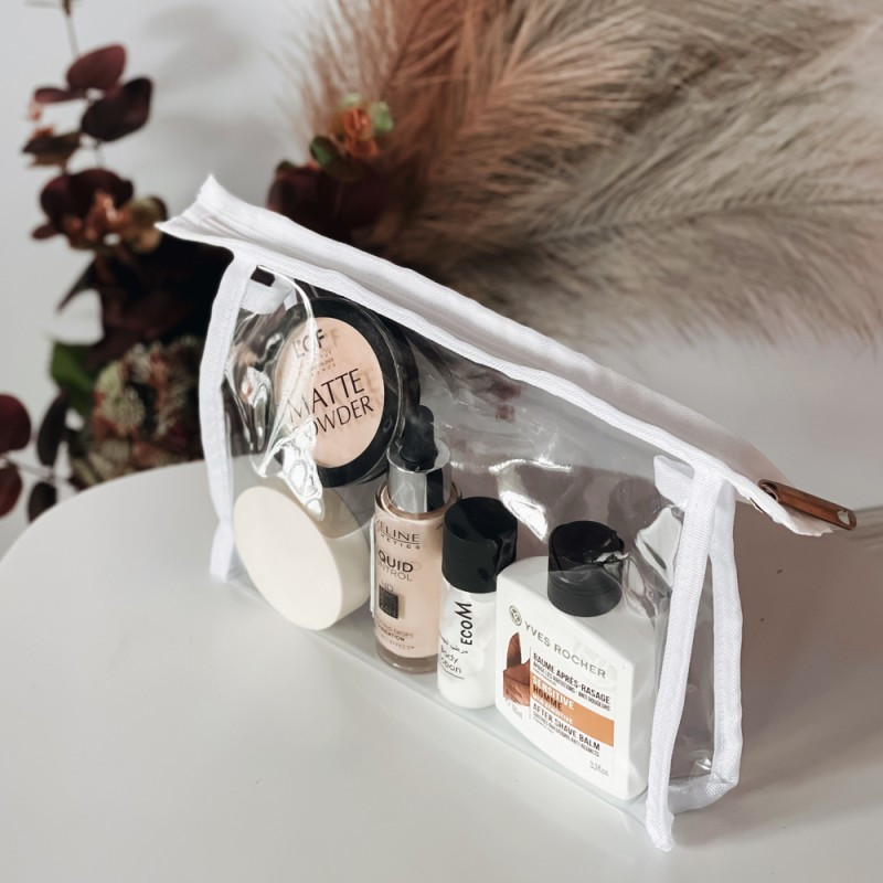 Набір силіконових косметичок трапецій 2шт (Білий) Суми - фото 8