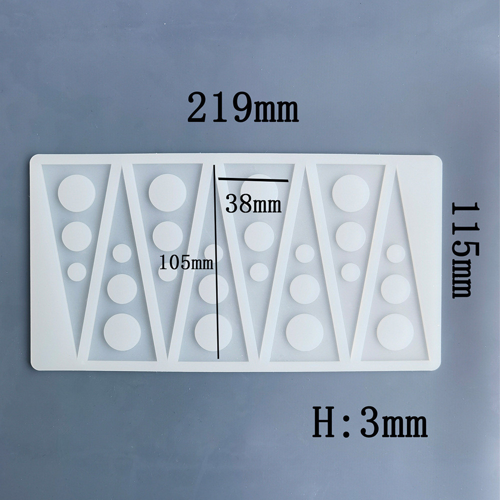 Молд силиконовый Треугольники 219 на 115 мм серый Киев - изображение 2