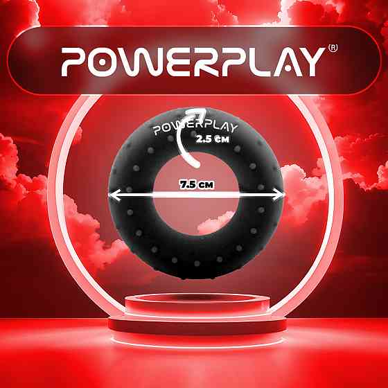 Еспандер кистьовий силіконовий PowerPlay PP-4338 Hand Grip Hard 30 кг. Чорний Кам'янське